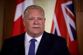 Doug Ford takes the masks off