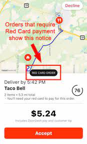 The red card is meant to pay for orders from restaurants the are not partnered with doordash. Get More Doordash Hours With These Scheduling Tips Tricks For Dashers Ridesharing Driver