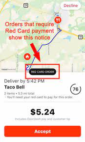 The red card is meant to pay for orders from restaurants the are not partnered with doordash. Get More Doordash Hours With These Scheduling Tips Tricks For Dashers Ridesharing Driver