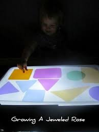 Preschool shapes worksheets are the perfect way to teach your child about all the different kinds of shapes. Growing A Jeweled Rose Light Table Diy Light Table Educational Activities For Kids