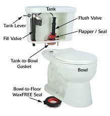 If you have therefore noticed water leaking between the tank and the bowl after flushing, the problem is most likely the gasket and you will need to replace it. Names Of The Toilet Parts Toilet Repair Toilet Installation Diy Plumbing