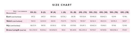 sizing measurements