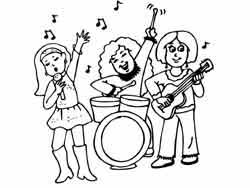 It is based upon the concept that color can affect the observer in various ways, and combines this with standard learning of basic notation. Coloring Page Musicians Kindergarten