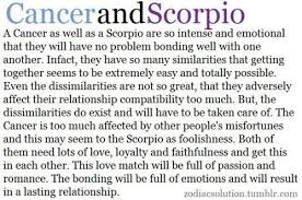 scorpio man and cancer woman cancer and scorpio love