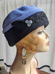 Periwinkle Blue and Black Fleece Pillbox Lid