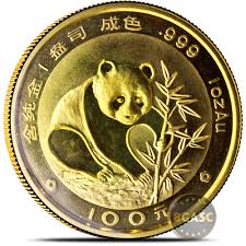 1 Oz 1988 Chinese Gold Panda Coin 100 Yuan Brilliant Uncirculated Mint Sealed