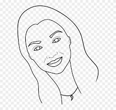 We have many butterfly coloring pages for adults. Woman Face Beauty Clipart Vector Sticker Outline Clip Art Wanita Png Download 3487829 Pikpng