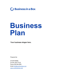 Check spelling or type a new query. Business Plan Cover Page With Image Template By Business In A Box