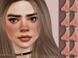 Nose, eyebrow, lip, navel, etc. The Sims Resource Nose Piercing Nb01