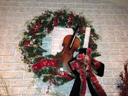My Christmas Wreath Made It With A Family Heirloom Violin Christmas Wreaths Xmas Deco Victorian Wreath
