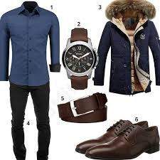 Herrenoutfit Mit Parka Lloyd Schuhen Und Ledergurtel Outfits4you De Business Outfit Herren Herren Outfit Business Outfit