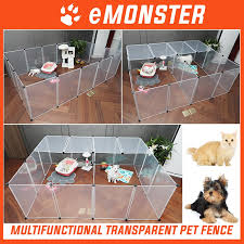 40 desain rumah kucing dari kayu minimalis. Diy Multi Functional Transparent Pet Rumah Kucing Plastik Telus Fence Dog Cat Rabbit Cage House Kennel Shopee Malaysia