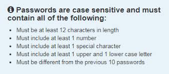 Do not use all letters or all numbers and do not use a dictionary word in any. Password Requirements Shaming