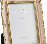 Amazon.com - Cuspin 4x6 Vintage Picture Frame Pink and Gold ...