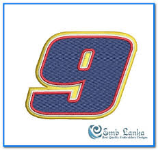 Most people who watched at least one nascar race during the 80s and/or early 90s will recognize the number 2 in a heartbeat. Chase Elliott Nascar Number 9 Logo Embroidery Design Emblanka