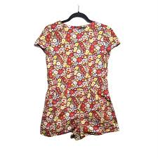 Kate spade saturday, a young and cheeky sister brand of the fashion company, has partnered with west elm on home furnishings. Kate Spade Saturday Romper Busy Floral Size Xs Gem