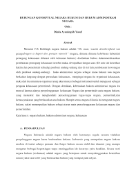 Ada juga kekuasaan penegak hukum oleh kepolisian yang dilepaskan dari angkatan bersenjata republik indonesia. Pdf Hubungan Konseptual Negara Hukum Dan Hukum Administrasi Negara Oleh Dinda Ayuningsih Yusuf 07011181823012