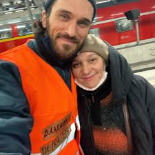 This wonderful soul is one of the many people from Ukraine I could help  during my work as a volunteer at the Berlin central station. She was very  touched by the fact