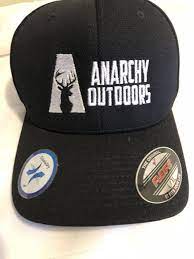 Anarchy Outdoors Hat Baseball Cap Flexfit L Xl Men S Whitetail Buck Black Flexfit Baseballcap Baseball Hats Cowboy Hats Hats
