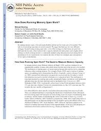 Never miss another show from michael bunting. Pdf How Does Running Memory Span Work