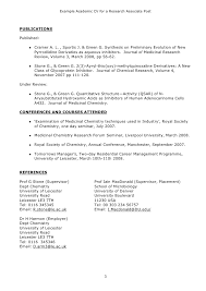 Cv example for academic professional with background in education. Example Academic Cv