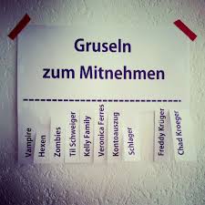 Happy Halloween Grusel Zum Mitnehmen Abreisszettel