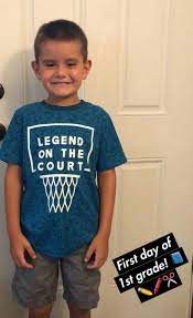 Unbelievable Max Is 6 Years Old Now And Starting 1st Grade He S Quite The Basketball Phenom Spending Hours On The Court T Shirts For Women Grade 1 Women