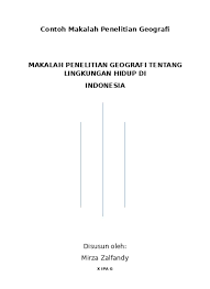 Maybe you would like to learn more about one of these? Top Pdf Contoh Makalah Penelitian Geografi 1 123dok Com