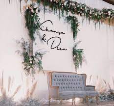 Rustic Wedding On Instagram Moody Minimalist Wedding Of Nisrkhan Dien From Minimalist Wedding Reception Wedding Reception Backdrop Wedding Backdrop Design