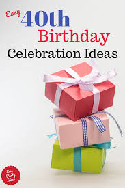 Here's one you can use if you would like for your own 40th birthday party. 40th Birthday Celebration Ideas