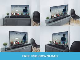 Tv Mockups Psd Download Mockup Tvs Your Design