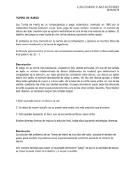 Juego que permite encontrar un modelo matemático que lo describe. Torre De Hanoi Algoritmo Matematicas Aplicadas Areas De Informatica