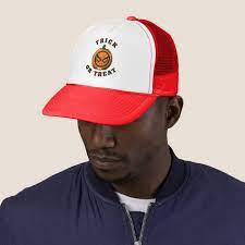 Classic Spider Man Logo Jack O Lantern Trucker Hat Zazzle Com Trucker Hat Iron Man Logo Baseball Trucker Hat