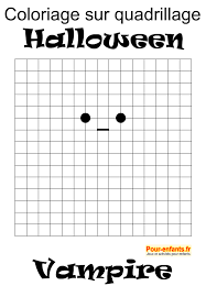 Dessin De Vampire Halloween A Reproduire Coloriage Sur Quadrillage Halloween Enfants Maternelle Elementaire Blague Devinette Coloriage Quadrillage