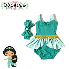 Disney Princess Jasmine Costume Baby Romper Dress Jasmin Naomi Scott Aladdin 2019 Shopee Philippines