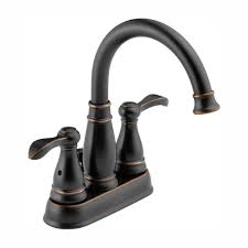 A short video on how to fix a leaky delta style bathroom faucet. Delta Porter 4 In Centerset 2 Handle Bathroom Faucet In Oil Rubbed Bronze 25984lf Ob Eco The Home Depot