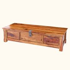 Deuba wooden chest trestle bench jersey 80x40x48 cm seat chest with storage foldable lid coffee table chest large wood white. Porter Sheesham Wood Coffee Table Storage Trunk Directcreate Com