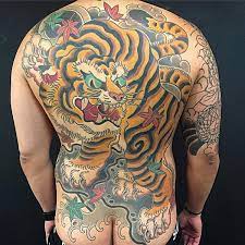 Luca ortis tattoo artist currently working in london specialising in custom japanese style tattooing. Japanese Back Tiger Tattoo By Invisible Nyc