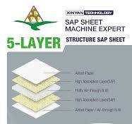 1200mm Semi-auto 5-layer Diaper Ultra Thin SAP Paper Making Machine