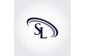 Monogram Sl Logo Design By Vectorseller Thehungryjpeg Com Sl Logo Logo Design Letter Logo Design