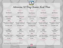 Advocare 10 Day Cleanse Meal Plan A Meal Plan For The First 10 Days Of The 24 Day Challenge Advocare 10 Day Cleanse 10 Day Cleanse Advocare