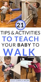 When your baby babbles, imitate the sounds. How To Teach Your Baby To Walk Teaching Babies Baby Development Activities Baby Walking