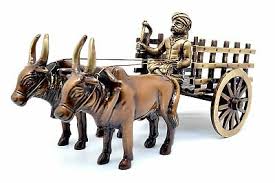 A bullock cart or ox cart (sometimes called a bullock carriage when carrying people in particular) is a used especially for carrying goods, the bullock cart is pulled by one or several oxen. Brass Vintage Bullock Cart Decor Showpiece For Home Office Living Room Decor Ebay