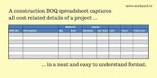 All civil engineering excel sheets available online on civilengineerspk.com, join us today and enjoy. Importance Of Construction Boq For Project Cost Estimation Workpack