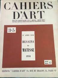 CAHIERS DART 3-5 - 11e ANNÊE 1936 - DESSINS DE MATISSE - Complet -  Includes a long Matisse typing letter dated 1947 and signed by Henri  Matisse. by Zervos, Christian - Tzara,