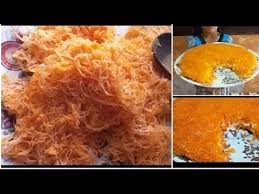 اعملي شعريه الكنافه بالبيت وسوي اطيب كنافه Youtube Desserts