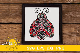 Download 3d Layered Ladybug Mandala Svg 4 Layers 1178648 Cut Files Design Bundles