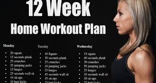 your personal 12 week home workout plan