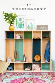 Diy Color Block Storage Lockers Diy Deko Ideen Aufbewahrung Schrank Diy Mobel Ideen