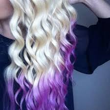You can get away with pretty much any colour with blonde and it'll show up perfectly because the colour is lighter. My Purple Blonde Dip Dye Hair Dip Dye Hair Dip Dye Hair Blonde Hair Styles